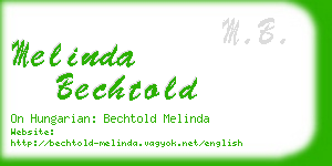 melinda bechtold business card